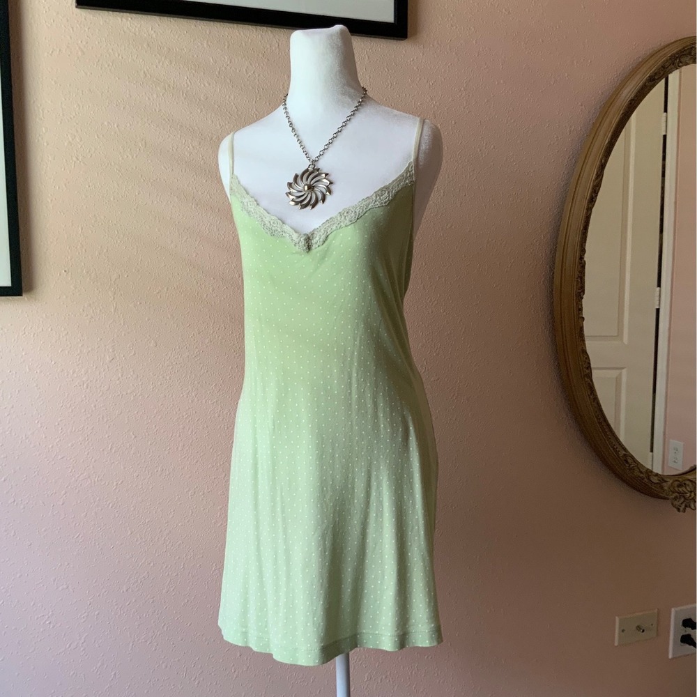 Y2K Polka Dot Cotton Babydoll Dress